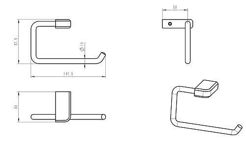 Держатель туалетной бумаги Wonzon & Woghand хром (WW-V3801-CR) Держатель туалетной бумаги Wonzon & Woghand хром (WW-V3801-CR)