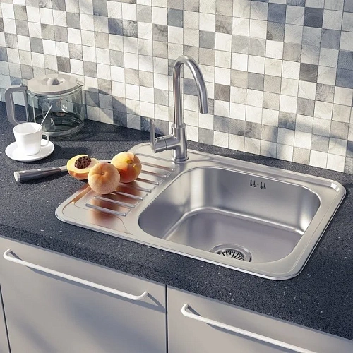 Кухонная мойка IDDIS Basic (BAS65SRi77) из нержавеющей стали Кухонная мойка IDDIS Basic (BAS65SRi77) из нержавеющей стали