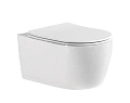 Унитаз подвесной Aquatek ЕВРОПА AQ1106-00 490x360x250 безободковый, тонкое сиденье Soft Close Унитаз подвесной Aquatek ЕВРОПА AQ1106-00 490x360x250 безободковый, тонкое сиденье Soft Close