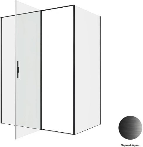 Душевой уголок Allen Brau Priority 160x100 3.31039.BBA + 3.31048.BBA черный браш Душевой уголок Allen Brau Priority 160x100 3.31039.BBA + 3.31048.BBA черный браш