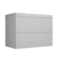 Тумба под раковину Style Line Манхэттен 80 см ЛС-00002359 подвесная, белый матовый Тумба под раковину Style Line Манхэттен 80 см ЛС-00002359 подвесная, белый матовый