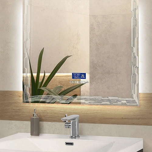 Зеркало CEZARES 75x90 см 45062 с подстветкой, сенсором Touch System, антизапотеванием, радио и датчиком температуры Зеркало CEZARES 75x90 см 45062 с подстветкой, сенсором Touch System, антизапотеванием, радио и датчиком температуры