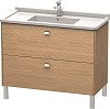 Картинка анонса товара «тумба под раковину duravit brioso br442301052 напольная 102 см европейский дуб»