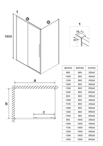 Душевой уголок Niagara Nova NG-34-10AGR-A80GR-34 (100х80х195) прямоугольник, раздвижная, графит, стекло прозрачное Душевой уголок Niagara Nova NG-34-10AGR-A80GR-34 (100х80х195) прямоугольник, раздвижная, графит, стекло прозрачное