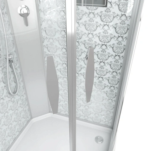 Душевая кабина Niagara Luxe NG-7715WBK (900x900х2100) низкий поддон стенки белые без крыши Душевая кабина Niagara Luxe NG-7715WBK (900x900х2100) низкий поддон стенки белые без крыши