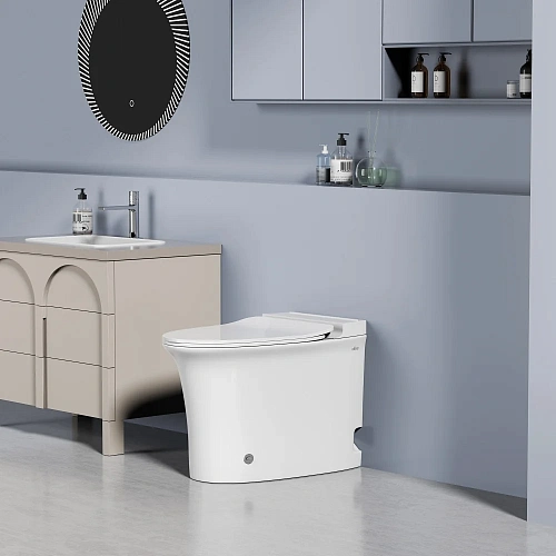 Унитаз напольный ABBER Bequem AC1125P белый с импульсным смывом Унитаз напольный ABBER Bequem AC1125P белый с импульсным смывом