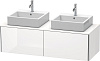 Картинка анонса товара «тумба под раковину duravit xsquare xs4906b2222 140 см белая глянцевый»