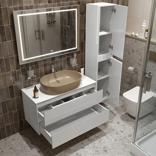 Тумба со столешницей и раковиной BelBagno KRAFT 100 kraft100bo-kepbo-1084h316-set подвесная KRAFT100BO-KEPBO-1084H316-SET Тумба со столешницей и раковиной BelBagno KRAFT 100 kraft100bo-kepbo-1084h316-set подвесная KRAFT100BO-KEPBO-1084H316-SET