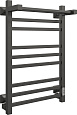 Полотенцесушитель электрический EWRIKA Пенелопа КВ 80х50, с полкой, черный 538314