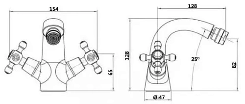 Смеситель для биде Boheme MEDICI 316-SW белый Presente с белым Swarovski Смеситель для биде Boheme MEDICI 316-SW белый Presente с белым Swarovski