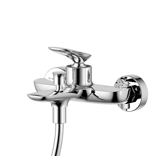 Смеситель для ванны AQUAme Como AQM6512CR с душевым набором, 3 режима, Хром Смеситель для ванны AQUAme Como AQM6512CR с душевым набором, 3 режима, Хром