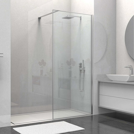 Душевая перегородка Vincea Walk-In VSW-1HS800CL, 800x2000, хром, стекло прозрачное