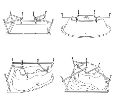 Каркас для ванны Excellent MR-02 Каркас для ванны Excellent MR-02