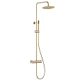 Душевая система AQUAme AQM8006GG с термостатом, золото Душевая система AQUAme AQM8006GG с термостатом, золото