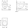 Унитаз подвесной Geberit Acanto 500.600.01.2 безободковый Унитаз подвесной Geberit Acanto 500.600.01.2 безободковый