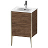 Картинка анонса товара «тумба под раковину duravit xviu xv40690b121 напольная 51 см орех темный»