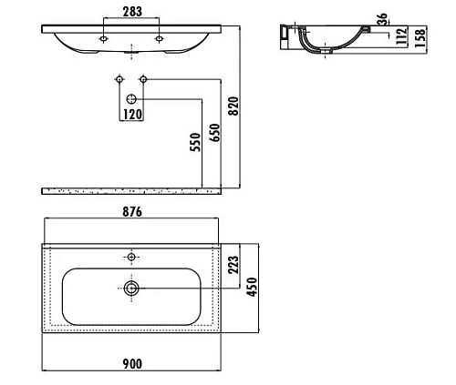 Раковина Creavit Ideal ID080-00CB00E-0000 белая 80 см Раковина Creavit Ideal ID080-00CB00E-0000 белая 80 см