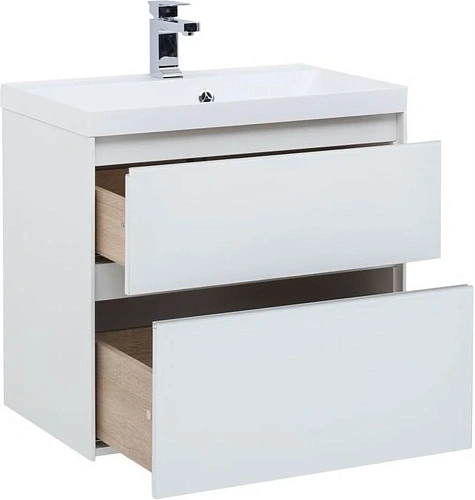 Тумба под раковину Aquanet Гласс 60 белый 00196961 Тумба под раковину Aquanet Гласс 60 белый 00196961