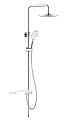 Душевой гарнитур IDDIS Ray (RAYSW3Fi76) с верхней лейкой, белый Душевой гарнитур IDDIS Ray (RAYSW3Fi76) с верхней лейкой, белый