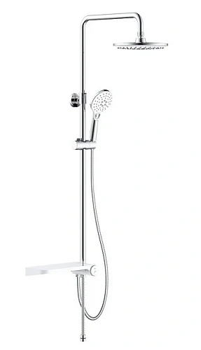 Душевой гарнитур IDDIS Ray (RAYSW3Fi76) с верхней лейкой, белый Душевой гарнитур IDDIS Ray (RAYSW3Fi76) с верхней лейкой, белый