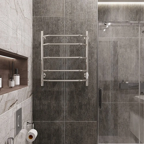 Полотенцесушитель электрический EWRIKA Сафо БР3 60х50, хром 485648 Полотенцесушитель электрический EWRIKA Сафо БР3 60х50, хром 485648