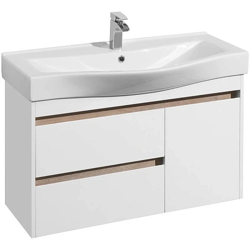 Тумба под раковину Aquaton Нортон 100 белая 1A249001NT010 Тумба под раковину Aquaton Нортон 100 белая 1A249001NT010