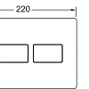 Клавиша смыва TECEsolid с двойной системой смыва для унитаза 9240431 Клавиша смыва TECEsolid с двойной системой смыва для унитаза 9240431