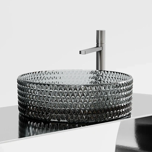 Раковина Ceramica Nova CRISTAL CN6060 черный накладная Раковина Ceramica Nova CRISTAL CN6060 черный накладная