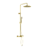 Душевая система Sancos Etna SC9008BG с термостатом, брашированное золото, PVD покрытие Душевая система Sancos Etna SC9008BG с термостатом, брашированное золото, PVD покрытие