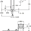 Смеситель для раковины Jacob Delafon Cuff E37303-CP с донным клапаном Смеситель для раковины Jacob Delafon Cuff E37303-CP с донным клапаном