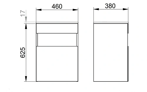 Тумба под раковину Keuco Stageline 32822290102 Тумба под раковину Keuco Stageline 32822290102