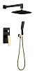 Душевая система Boheme Venturo черный золото 384-B встраиваемая