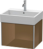 Картинка анонса товара «тумба под раковину duravit xsquare xs409306161 подвесная 48 см коричнево-оливковый глянцевый»