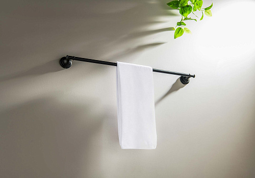 Полотенцедержатель Aquatek КЛАССИК AQ4514MB черный матовый Полотенцедержатель Aquatek КЛАССИК AQ4514MB черный матовый