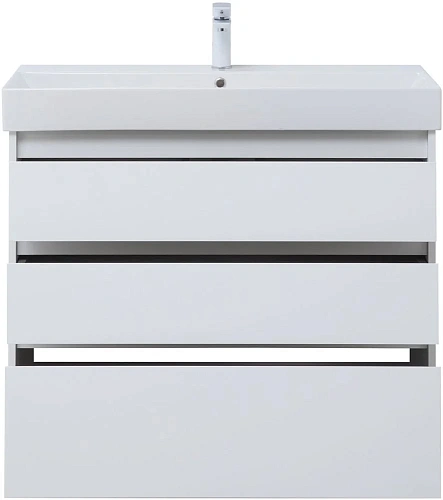 Тумба под раковину Aquanet Nova Lite 100 белый глянец (3 ящика) 00302478 Тумба под раковину Aquanet Nova Lite 100 белый глянец (3 ящика) 00302478