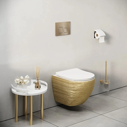 Клавиша смыва GROSSMAN Cosmo 700.K31.02.310.310 золото матовое Клавиша смыва GROSSMAN Cosmo 700.K31.02.310.310 золото матовое