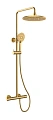 Душевая система Kaiser Serio с термостатом шлифованное золото 05577-3 Душевая система Kaiser Serio с термостатом шлифованное золото 05577-3