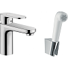 Картинка анонса товара «смеситель для раковины hansgrohe vernis blend 71215000 с гигиеническим душем»