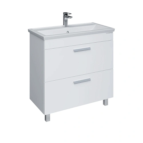 Тумба под раковину GROSSMAN НЕО-80 см белая (ум.Фостер-80) напольная 108019 Тумба под раковину GROSSMAN НЕО-80 см белая (ум.Фостер-80) напольная 108019