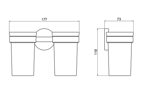 Стакан Aquatek ЕВРОПА AQ4117CR хром Стакан Aquatek ЕВРОПА AQ4117CR хром