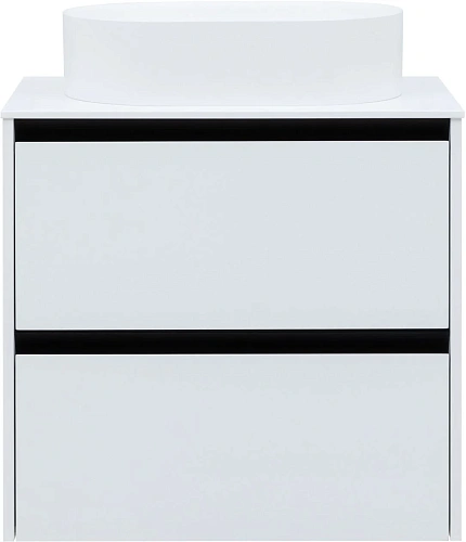 Тумба под раковину Allen Brau Activity 70 1.34003.WM белый матовый/черный брашированный Тумба под раковину Allen Brau Activity 70 1.34003.WM белый матовый/черный брашированный