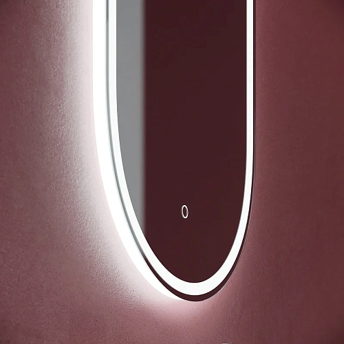 Зеркало Sancos Oval OV55F 550х1050 фронтальная подсветка с сенсорным управлением Зеркало Sancos Oval OV55F 550х1050 фронтальная подсветка с сенсорным управлением