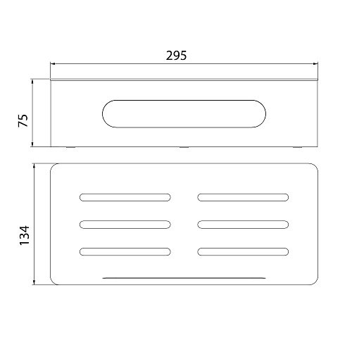 Полка Lemark SHELF LINE с крючками, графит/вставка-пластик графит 9776045 Полка Lemark SHELF LINE с крючками, графит/вставка-пластик графит 9776045