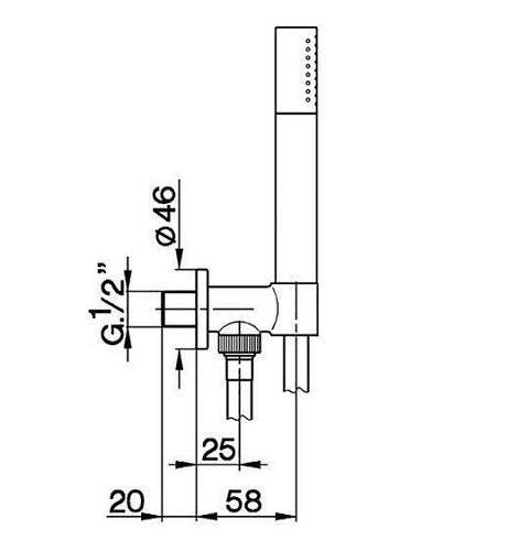 Душевой гарнитур Cisal Shower DS01881321 Душевой гарнитур Cisal Shower DS01881321