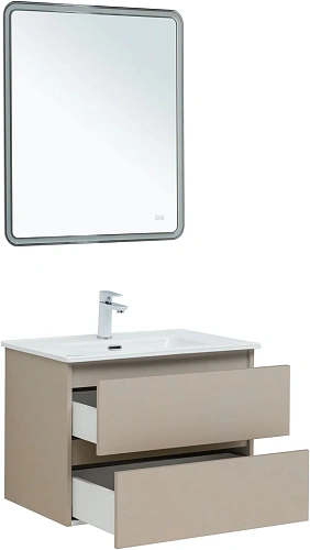 Тумба под раковину Aquanet Вега 2.0 70 бежевый 00337942 подвесная Тумба под раковину Aquanet Вега 2.0 70 бежевый 00337942 подвесная