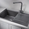 Кухонная мойка Granula 7804, ГРАФИТ (ЧЁРНО-СЕРЫЙ), кварц 780х500 Кухонная мойка Granula 7804, ГРАФИТ (ЧЁРНО-СЕРЫЙ), кварц 780х500