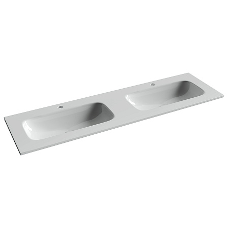Раковина Ceramica Nova Grace CN7023 мебельная 1610x457x137 с двумя чашами и отверстиями под смеситель белый Раковина Ceramica Nova Grace CN7023 мебельная 1610x457x137 с двумя чашами и отверстиями под смеситель белый
