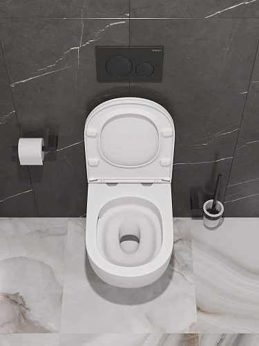 Унитаз подвесной BelBagno ETNA BB008CH-TOR/SC безободковый с сиденьем и смывом TORNADO Унитаз подвесной BelBagno ETNA BB008CH-TOR/SC безободковый с сиденьем и смывом TORNADO