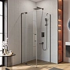 Душевой уголок CEZARES SLIDER-AH-1-80-80/90-C-GM 80-90x80см стекло прозрачное, профиль оружейная сталь Душевой уголок CEZARES SLIDER-AH-1-80-80/90-C-GM 80-90x80см стекло прозрачное, профиль оружейная сталь
