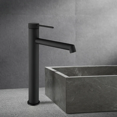 Смеситель для раковины Vincea Rim VBF-2RM2MB однорычажный, черный матовый Смеситель для раковины Vincea Rim VBF-2RM2MB однорычажный, черный матовый